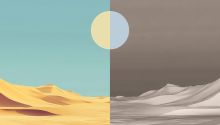 Graphic to represent day and night. This is to illustrate the article How Long Was Jesus in the Tomb?