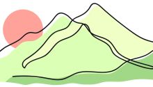 Artwork of mountains and sun to illustrate the article Jesus Preaches the Sermon on the Mount