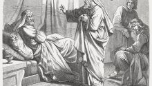 Graphic of a prophet to illustrate the Prophets section of the Bible.